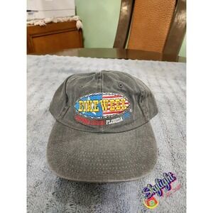 American Vintage Mens Gray‎ 1998 Daytona Beach Bike Week Adjustable Hat